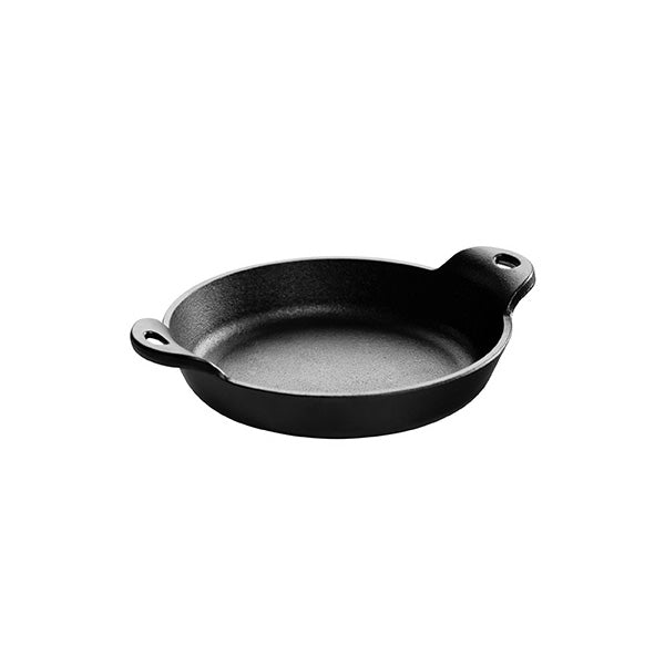 Heat-Treated 14 Ounce Round Cast Iron Mini Server | Classic Cast Iron Cooking