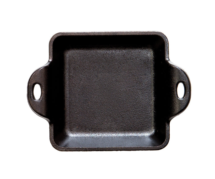 Heat-Treated 10 Ounce Square Cast Iron Mini Server | Classic Cast Iron Cooking