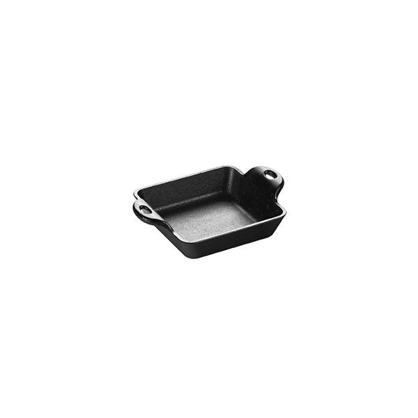 Heat-Treated 10 Ounce Square Cast Iron Mini Server | Classic Cast Iron Cooking