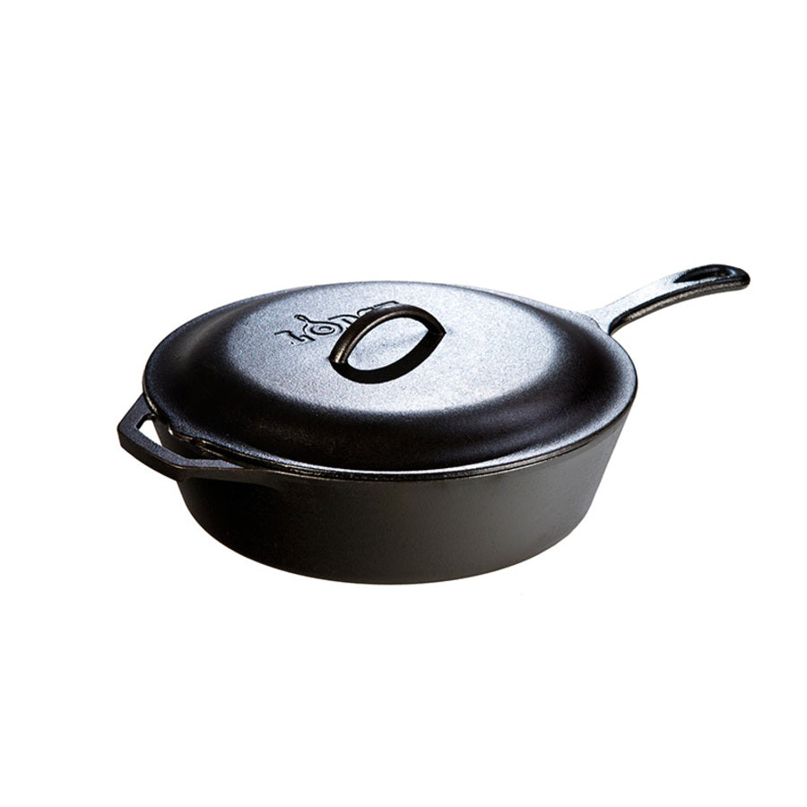 Cast Iron Covered Deep Skillet | Everyday Seasoned Cast Iron