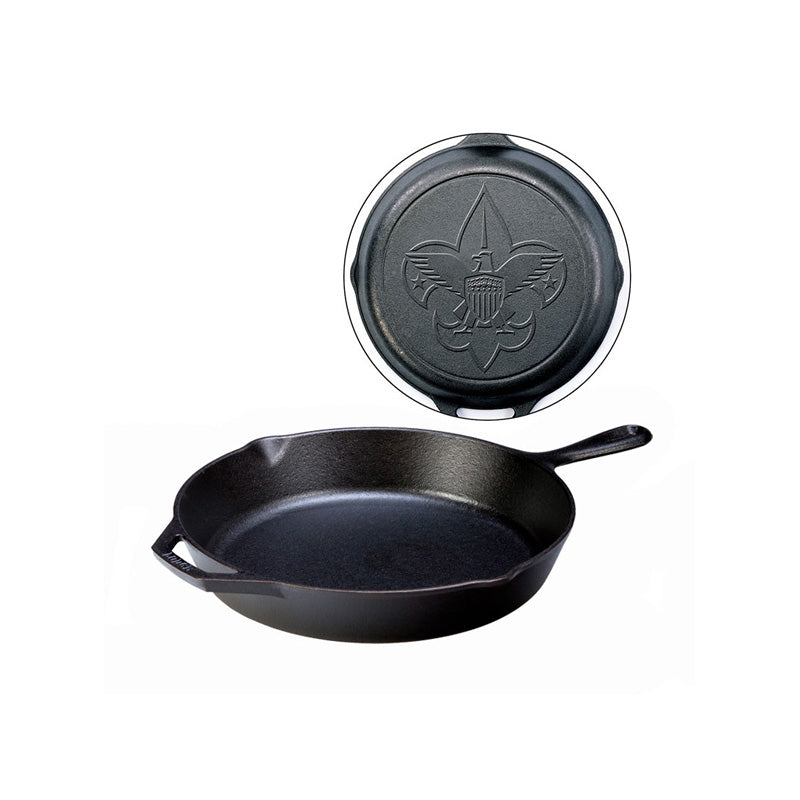 12 Inch Cast Iron Scouts Skillet | Everyday Seasoned Cast Iron