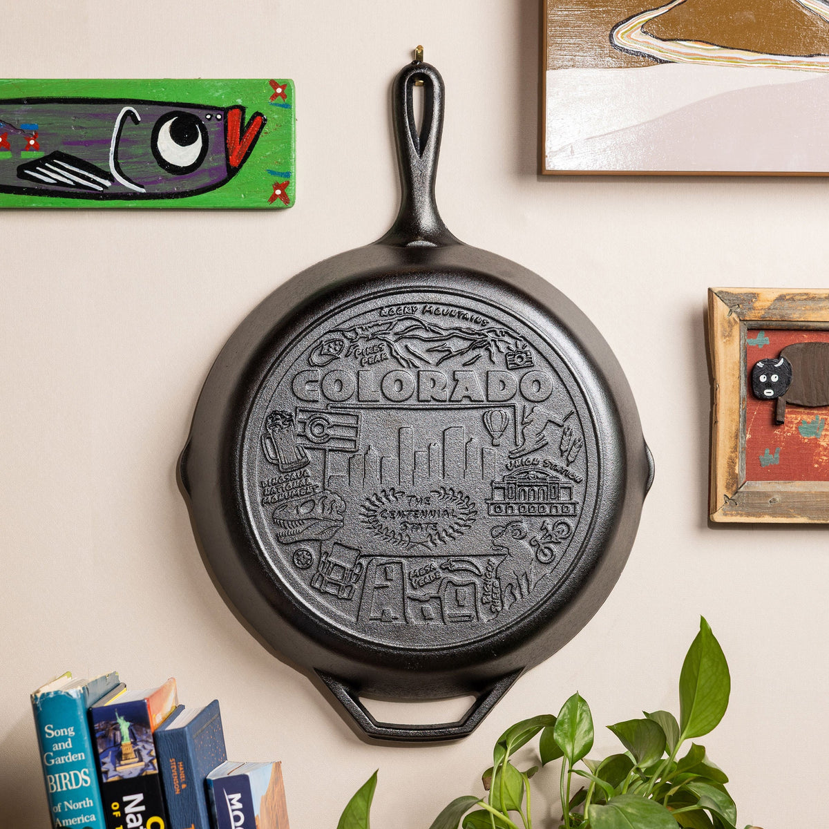 American Road Trip 12 Inch Seasoned Cast Iron Skillet, Colorado | Everyday Seasoned Cast Iron