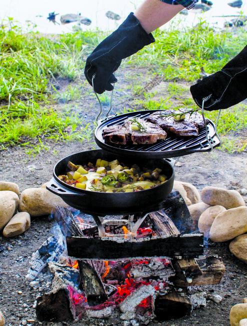 14 Inch Cast Iron Cook-It-All | Stovetop and Grill Cooking