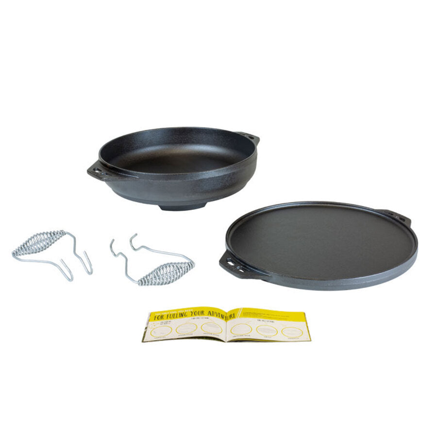 14 Inch Cast Iron Cook-It-All | Stovetop and Grill Cooking