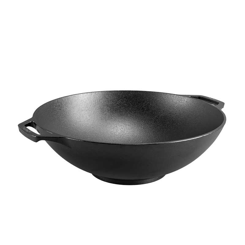 14 Inch Seasoned Cast Iron Wok | Everyday Seasoned Cast Iron