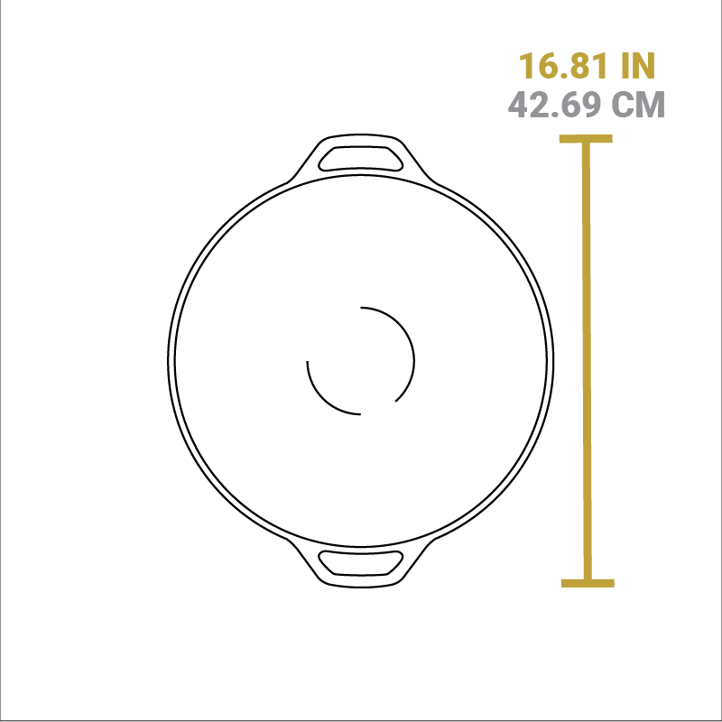 14 Inch Seasoned Cast Iron Wok | Everyday Seasoned Cast Iron