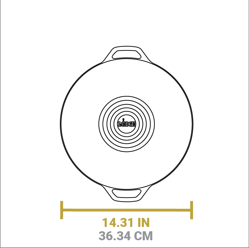 14 Inch Seasoned Cast Iron Wok | Everyday Seasoned Cast Iron