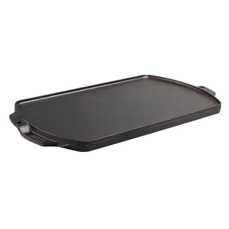 19 x 9.5 Inch Seasoned Cast Iron Reversible Grill/Griddle | Stovetop and Grill Cooking