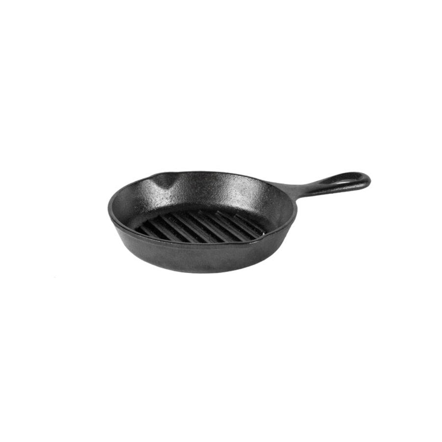 Round Cast Iron Grill Pan | Stovetop and Grill Cooking