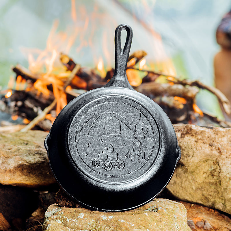Wanderlust 8 Inch Cast Iron Tent Skillet | Everyday Seasoned Cast Iron