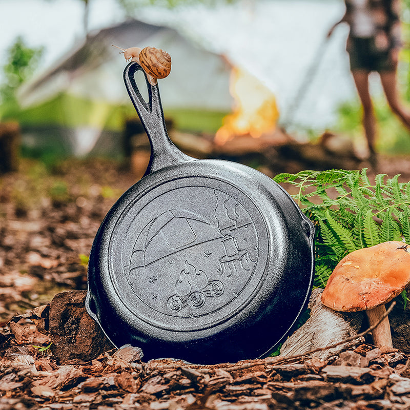 Wanderlust 8 Inch Cast Iron Tent Skillet | Everyday Seasoned Cast Iron
