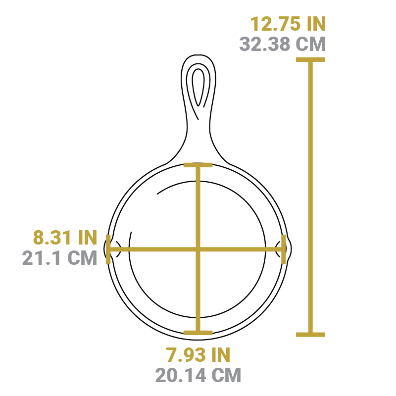 Wanderlust 8 Inch Cast Iron Tent Skillet | Everyday Seasoned Cast Iron