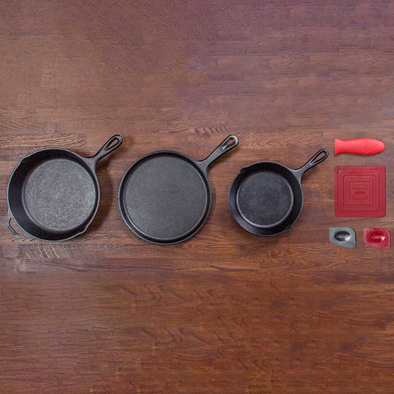 Essential Seasoned Cast Iron Skillet Set | Everyday Seasoned Cast Iron