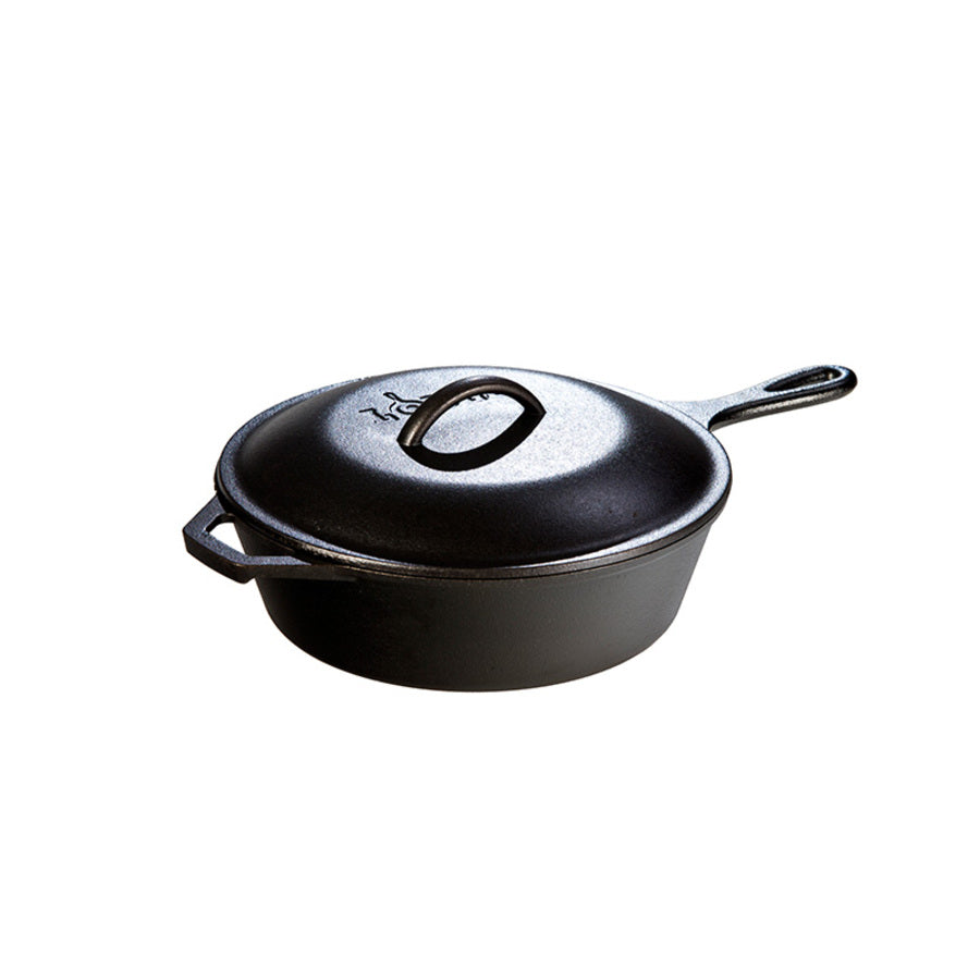 Cast Iron Covered Deep Skillet | Everyday Seasoned Cast Iron