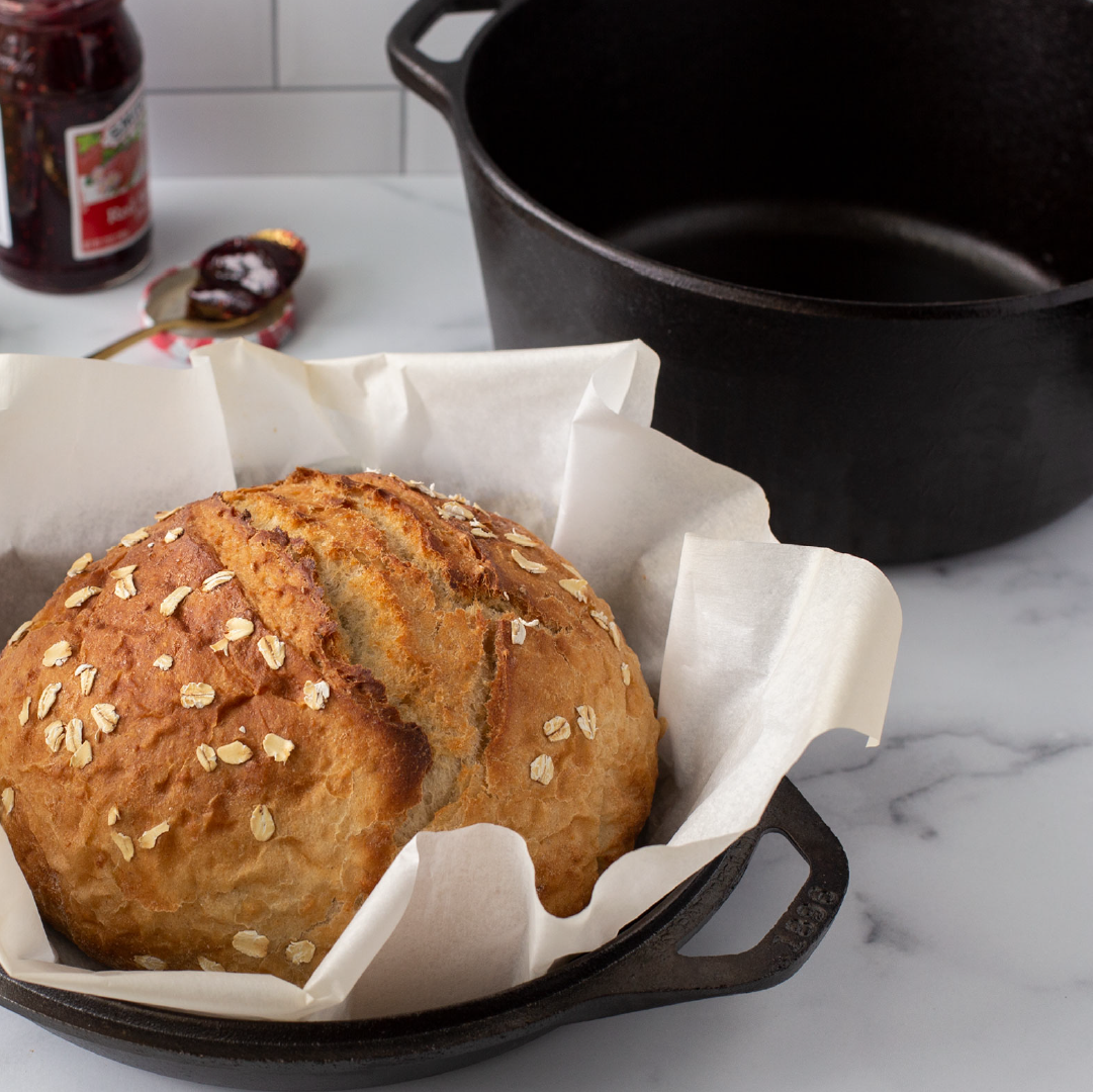 5 Quart Cast Iron Double Dutch Oven | Versatile Cast Iron Cooking