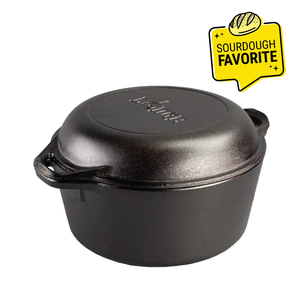 5 Quart Cast Iron Double Dutch Oven | Versatile Cast Iron Cooking