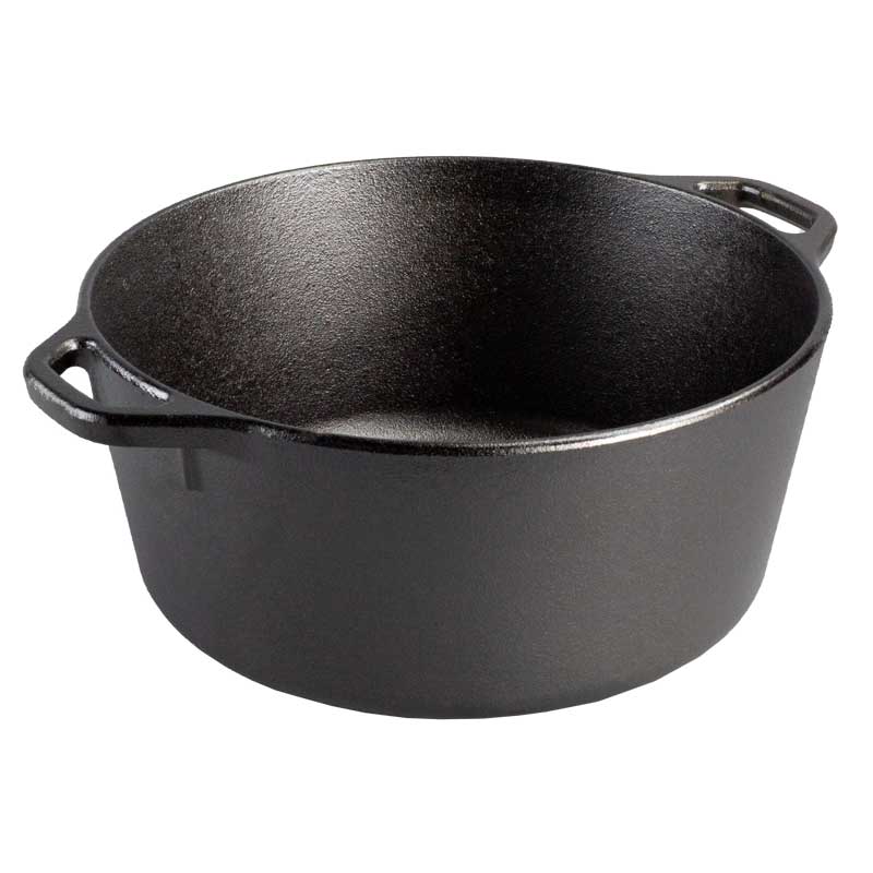 5 Quart Cast Iron Double Dutch Oven | Versatile Cast Iron Cooking