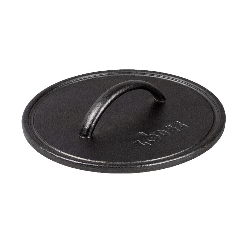Seasoned Cast Iron Round Grill Press | Outdoor Cooking Essential