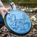 Wildlife Series 10.5 Inch Cast Iron Moose Griddle | Stovetop and Grill Cooking