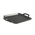 Chef Collection 11 Inch Cast Iron Square Grill Topper | Stovetop and Grill Cooking