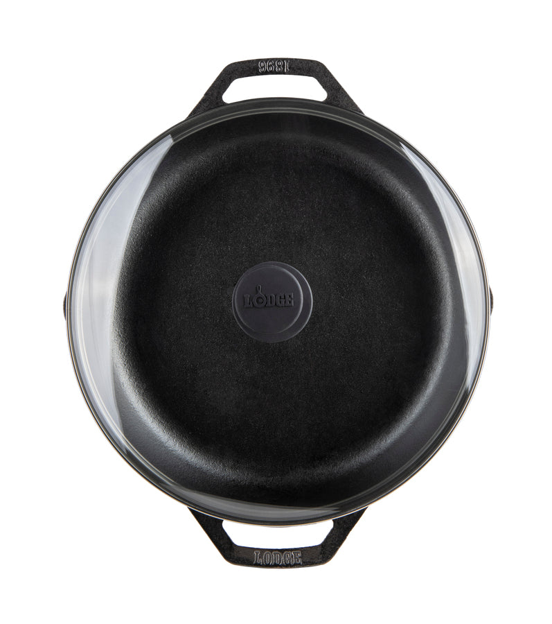 Chef Collection 12 Inch Cast Iron Everyday Pan | Lightweight Premium Cast Iron