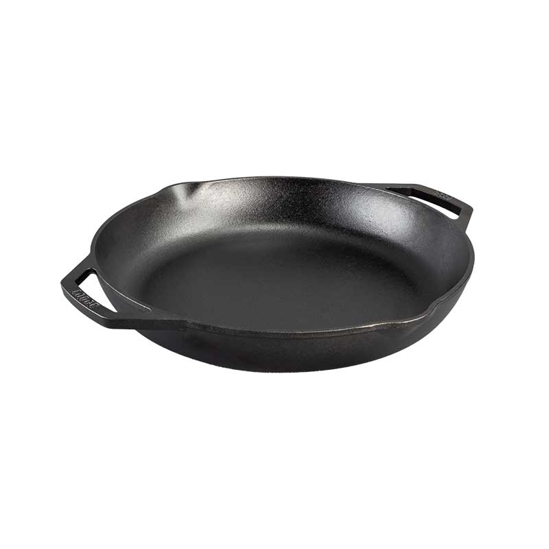 Chef Collection 14 Inch Dual Handle Skillet | Everyday Seasoned Cast Iron