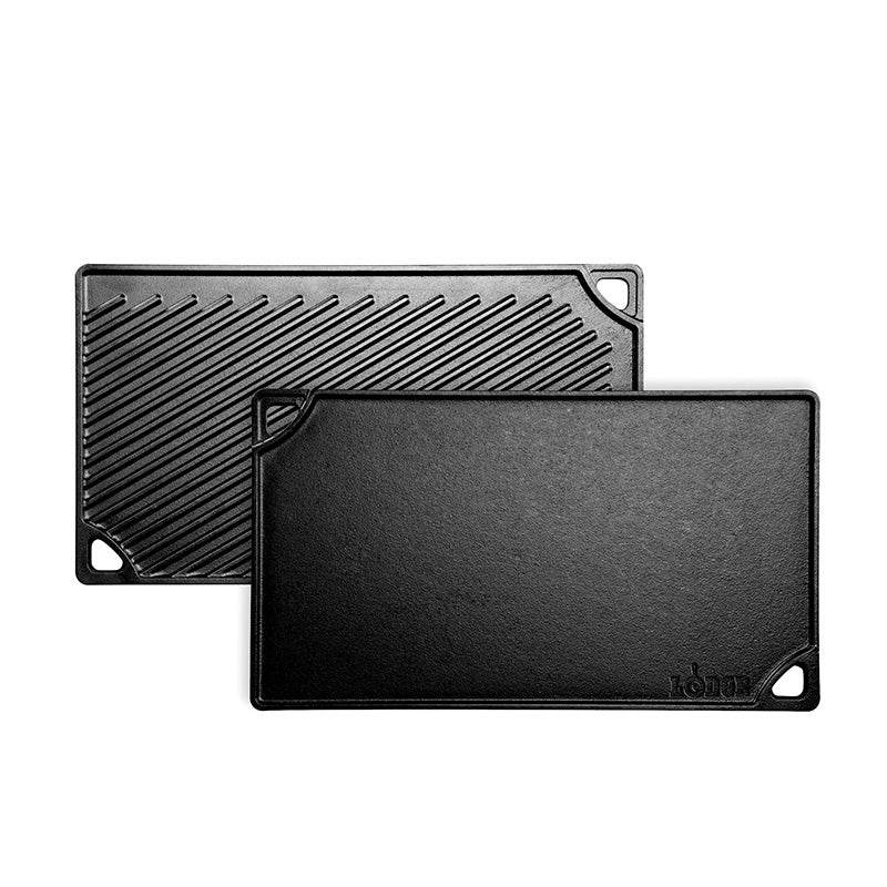 16.75 x 9.5 Inch Double Play Reversible Grill/Griddle | Stovetop and Grill Cooking