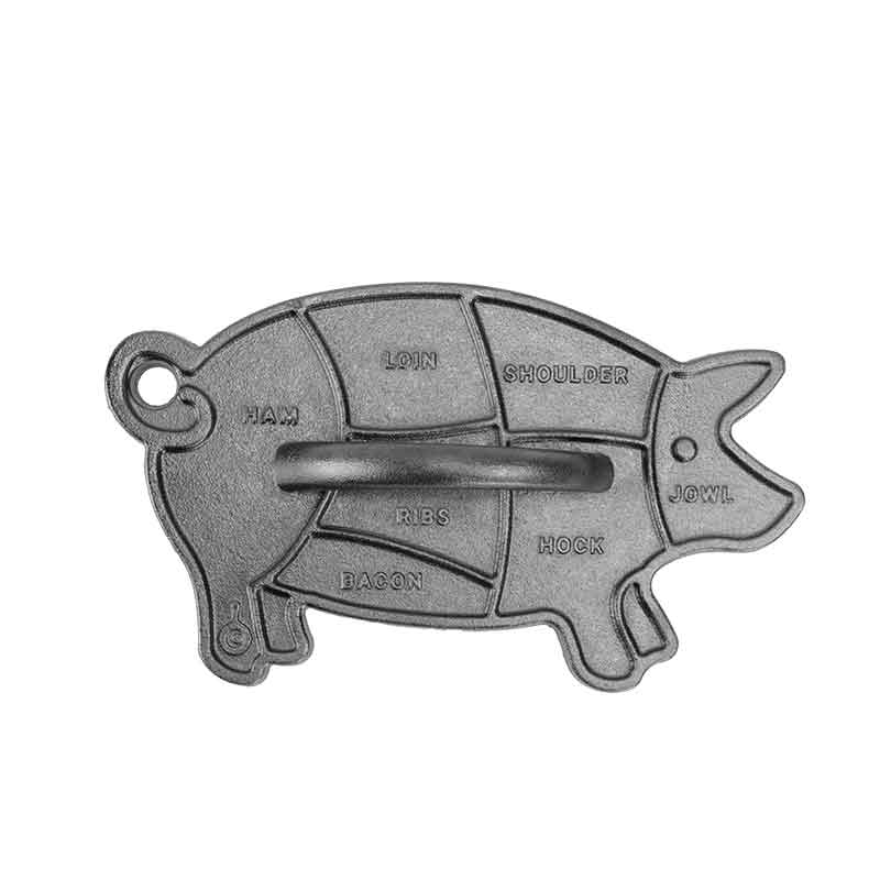 Seasoned Cast Iron Pig Press | Outdoor Cooking Essential