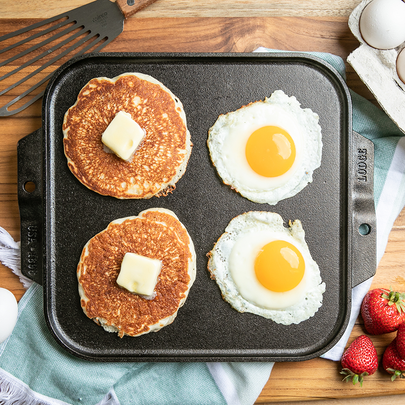 10.5 Inch Single Burner Reversible Grill/Griddle | Stovetop and Grill Cooking