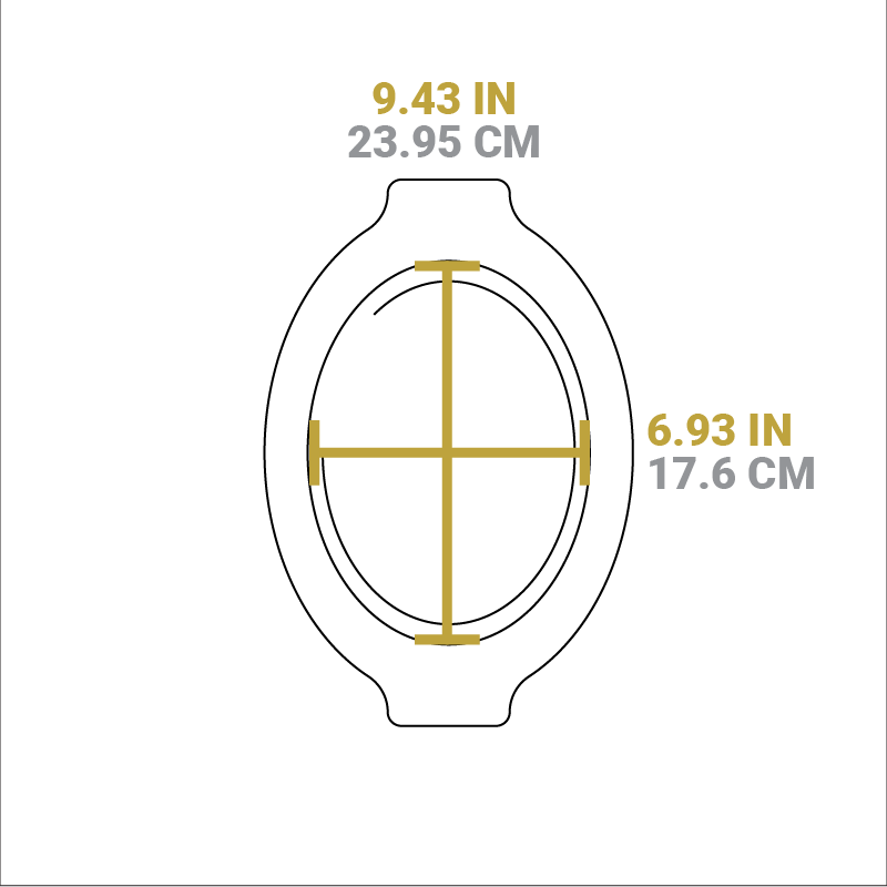 Grip Style Oval Wood Underliner | Practical Kitchen Accessory