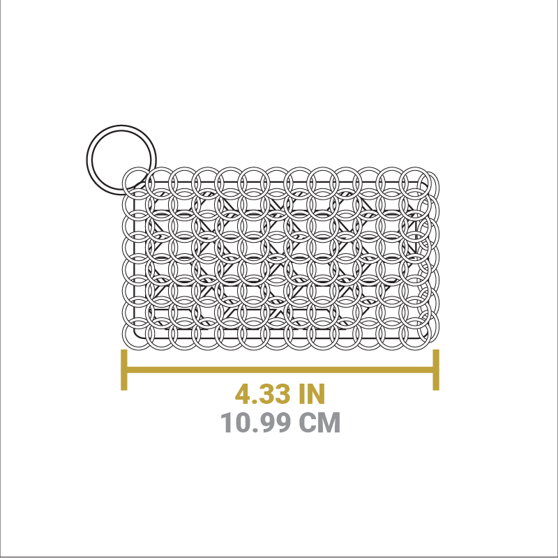 Chainmail Scrubbing Pad | Outdoor Cooking Essential