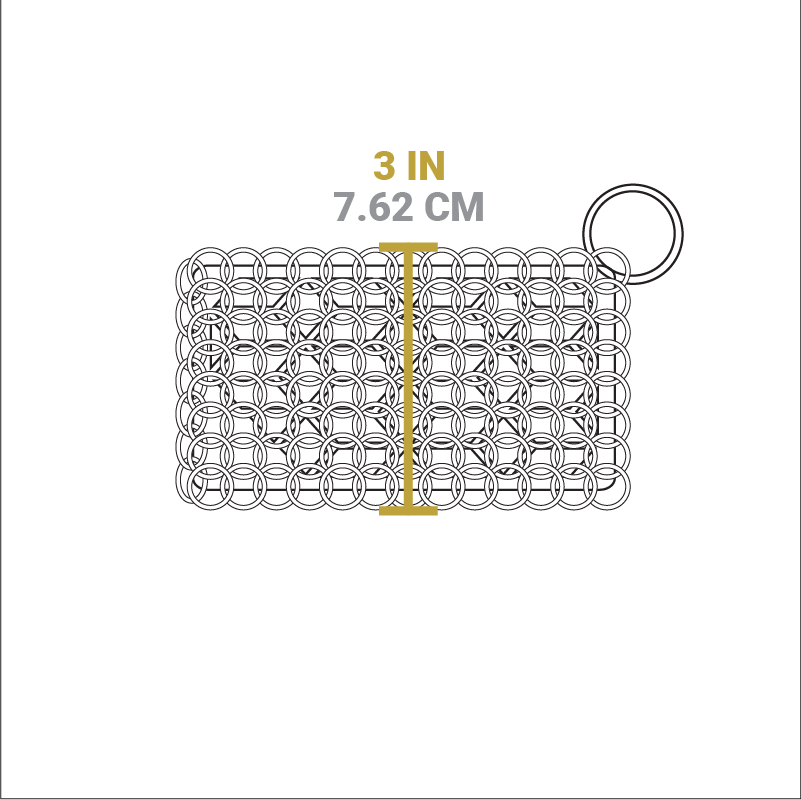 Chainmail Scrubbing Pad | Outdoor Cooking Essential