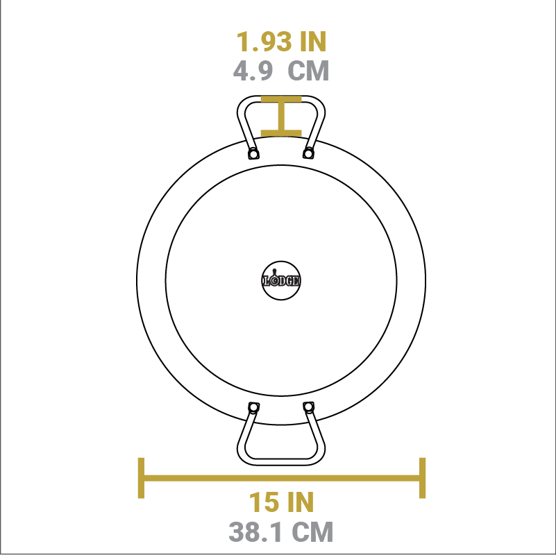 Carbon Steel Dual Handle Pan | Outdoor Cooking Essential