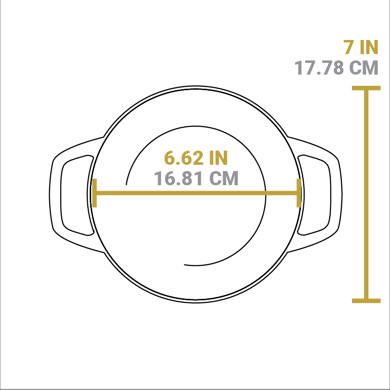1.5 Quart Essential Enamel Dutch Oven | Versatile Cast Iron Cooking