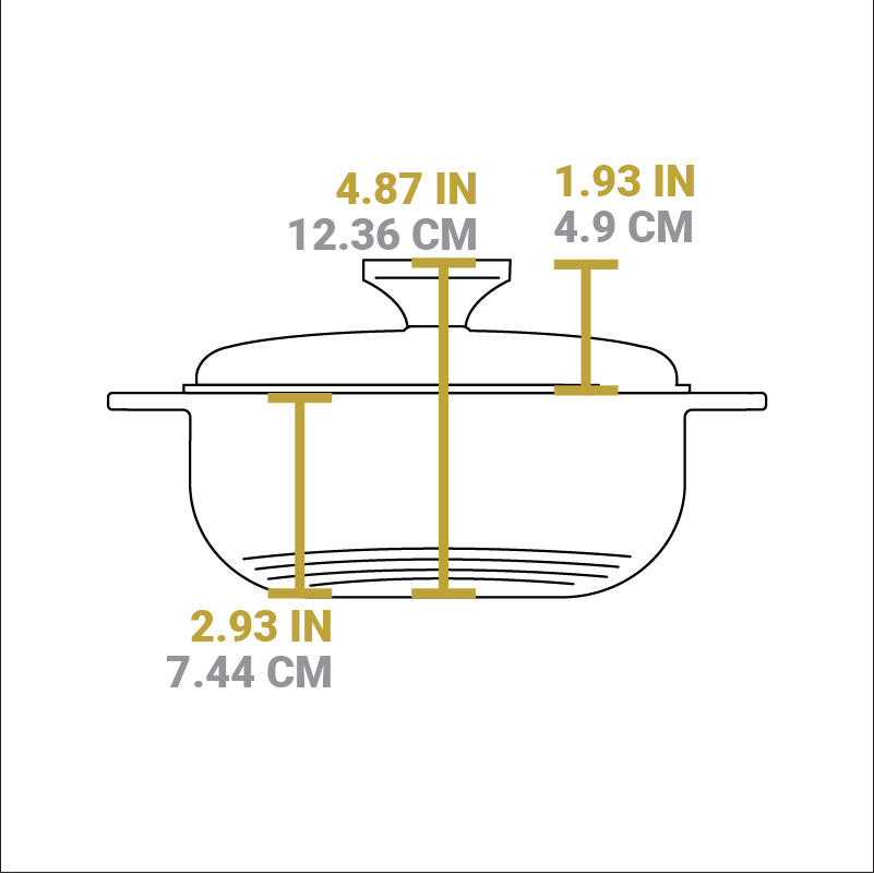 1.5 Quart Essential Enamel Dutch Oven | Versatile Cast Iron Cooking