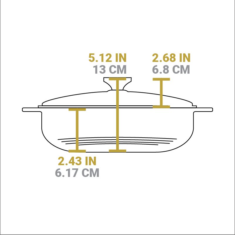 Essential Enamel Braiser | Versatile Cast Iron Cooking