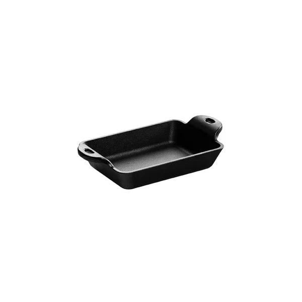 Heat-Treated Rectangular Cast Iron Mini Server | Classic Cast Iron Cooking