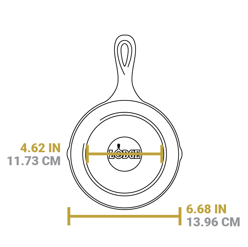 Round Cast Iron Grill Pan | Stovetop and Grill Cooking