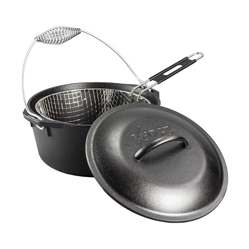 Seasoned Cast Iron Dutch Oven Frying Set | Versatile Cast Iron Cooking