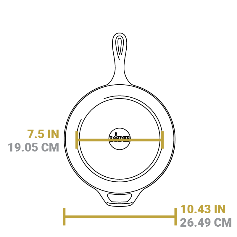 Cast Iron Covered Deep Skillet | Everyday Seasoned Cast Iron